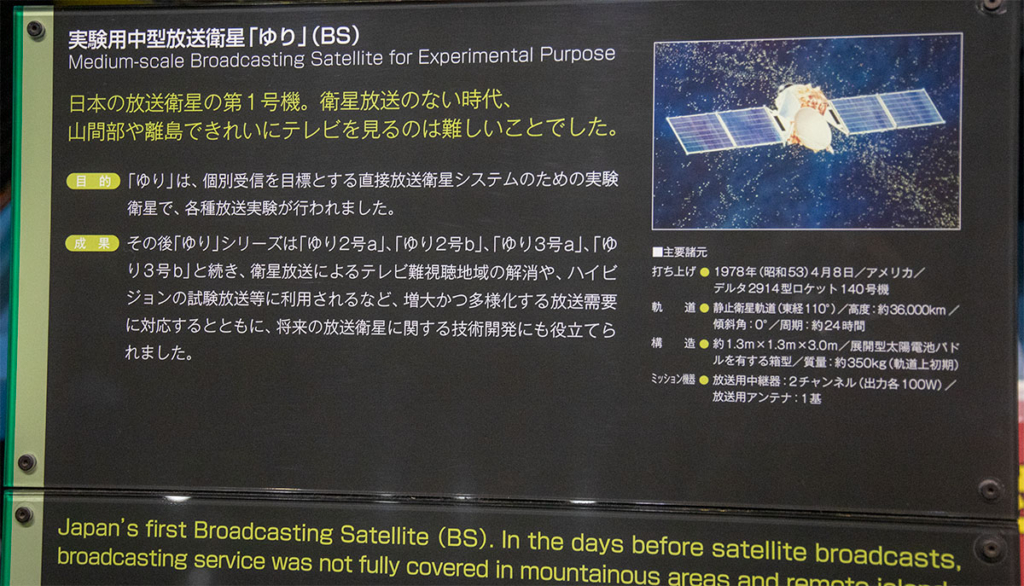 スペースドーム内の掲示