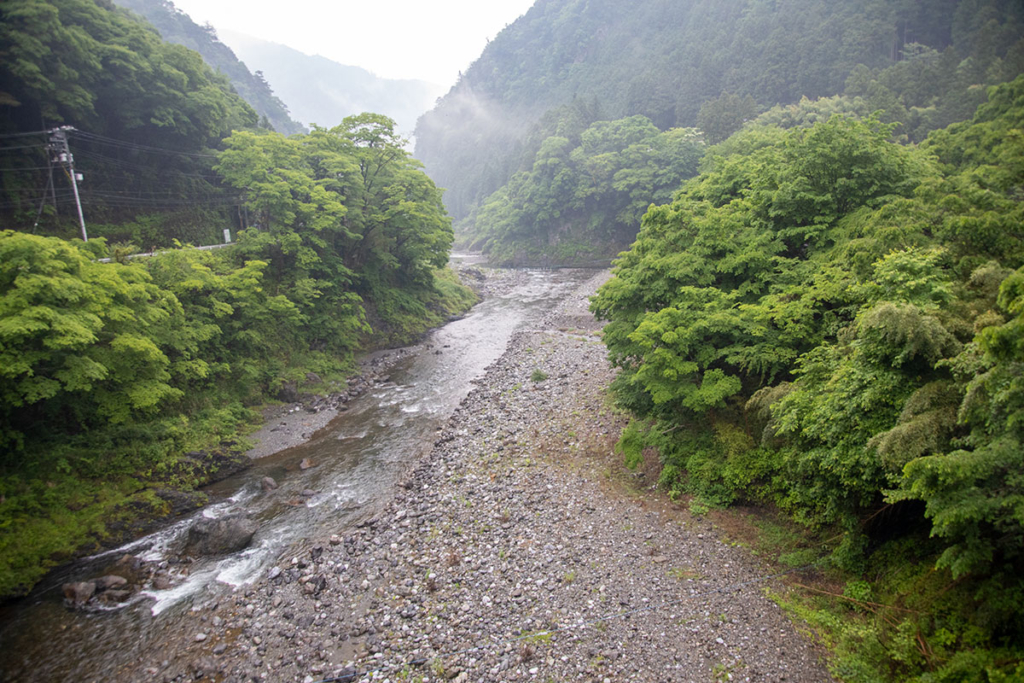 海沢大橋から見た多摩川