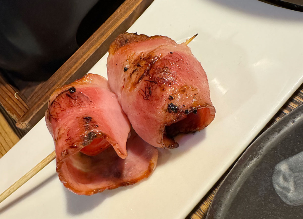 串とテール煮 様様の串焼き