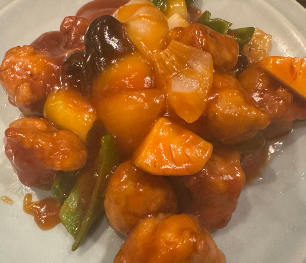 日立の中華飯店 来々軒の酢豚